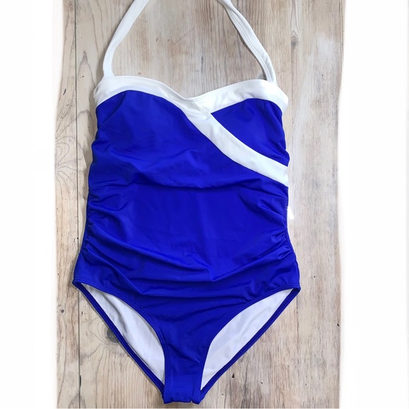 NWT Venus Cobalt Tummy Control Halter One Piece Swimsuit - Picture 3 of 8